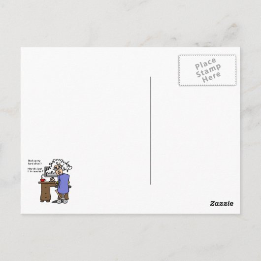 Hard Drive Back Briefkaart (Achterkant)