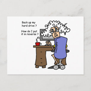 Hard Drive Back Briefkaart