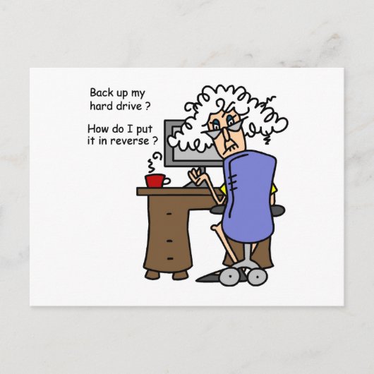 Hard Drive Back Briefkaart (Voorkant)