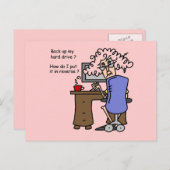 Hard Drive Back Briefkaart (Voorkant / Achterkant)