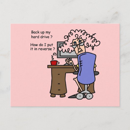 Hard Drive Back Briefkaart (Voorkant)