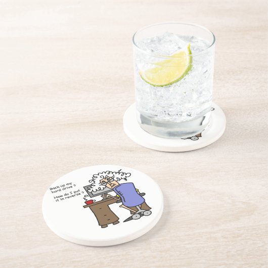 Hard Drive Back Zandsteen Onderzetter (Zijkant)