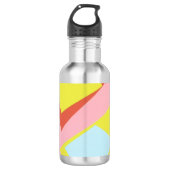 Hard-Edged Pastel Water Bottle Waterfles (Voorkant)