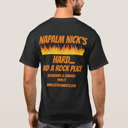 Hard en een Rock Place T-shirt (Achterkant)