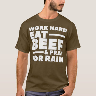 hard eten rundvlees en gebeden voor de Regenboer T-shirt