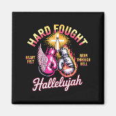 Hard Fought Hallelujah Boxing Gloves Faith  Magneet (Voorkant)