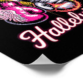 Hard Fought Hallelujah Boxing Gloves Faith  Poster (Hoek)