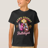 Hard Fought Hallelujah Boxing Gloves Faith  T-shirt (Voorkant)