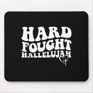 Hard Gefought Hallelujah Retro Groovy Jezus Muismat