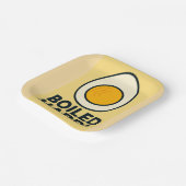 HARD GEKOOKT! Grappige hardgekookte Humor Papieren Bordje (Gebogen)