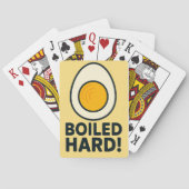 HARD GEKOOKT! Grappige hardgekookte Humor Pokerkaarten (Achterkant)