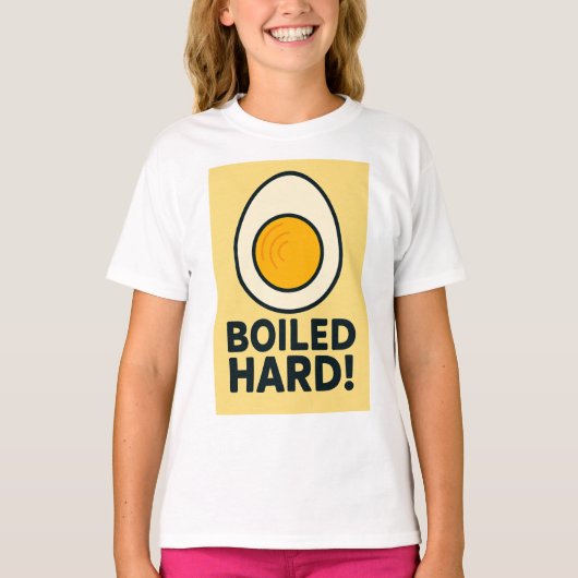 HARD GEKOOKT! Grappige hardgekookte Humor T-shirt (Voorkant)