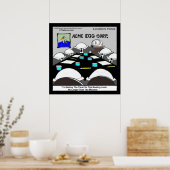 Hard-Gekookte Zakelijke Vergadering Grappige Poste Poster (Keuken)