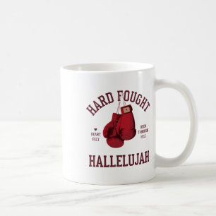 Hard gevochten Hallelujah Pink Bow Boxing Handscho Koffiemok