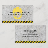 Hard Hat Builder | Construction Visitekaartje (Voorkant / Achterkant)