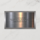 Hard Hat Schroef | Bouw Logo | Aluminium Visitekaartje (Achterkant)