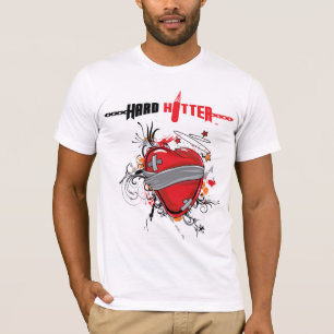 Hard Hitter Bandaged Heart American Apparel T-shir T-shirt