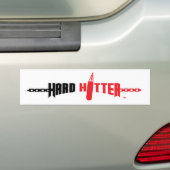 Hard Hitter Logo Bumpersticker (Op auto)