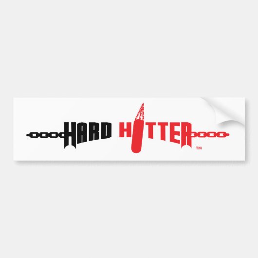 Hard Hitter Logo Bumpersticker (Voorkant)