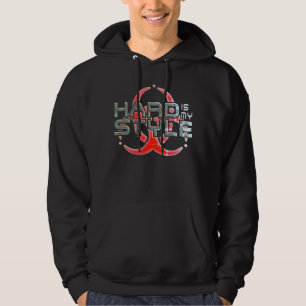 Hard is mijn stijl Hardcore muziekgenres 1 Hoodie