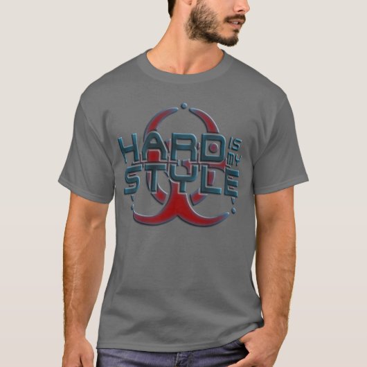 Hard is mijn stijl | hardcore muziekgenres t-shirt (Voorkant)
