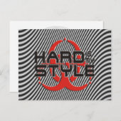 Hard is mijn stijl - hardstijlvolle muziek briefkaart (Voorkant / Achterkant)
