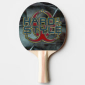 HARD is mijn STIJL + uw achtergrondafbeelding Tafeltennisbatje (Achterkant)