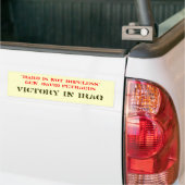 "HARD IS NIET HOPELESS". DAVID PETRAEUS, VICT... BUMPERSTICKER (Op Truck)