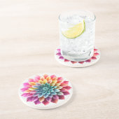 Hard kunststof Onderzetter met bloemenontwerp (Zijkant)