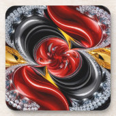 Hard kunststof onderzetter met Duitsland Kleuren (Voorkant)