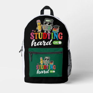 Hard Mode Leren Aan   Cute Kawaii Schoolbenodigdhe Bedrukte Rugzak