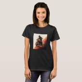 Hard motocross rider Offroad action T-shirt (Voorkant volledig)