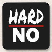 HARD NEE, grappige student Nee bedankt Bier Onderzetter (Voorkant)