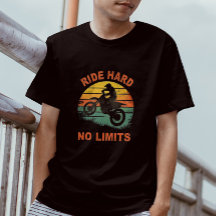 Hard No Limits Retro Sunset Grafische T-shirt voor