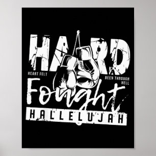 Hard Omstreden Hallelujah Prijs Jezus Bijbelvers C Poster