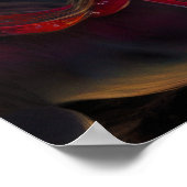 Hard Pastel Drawing Carrousel Paard Poster (Hoek)