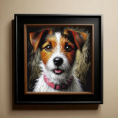 Hard Pastel Drawing Terrier Poster