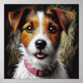 Hard Pastel Drawing Terrier Poster (Voorkant)