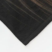 Hard Pastel Kat op Zwart Fleece Deken (Hoek)