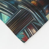 Hard Pastel Tekening 1950's Diner Jukebox Fleece Deken (Hoek)