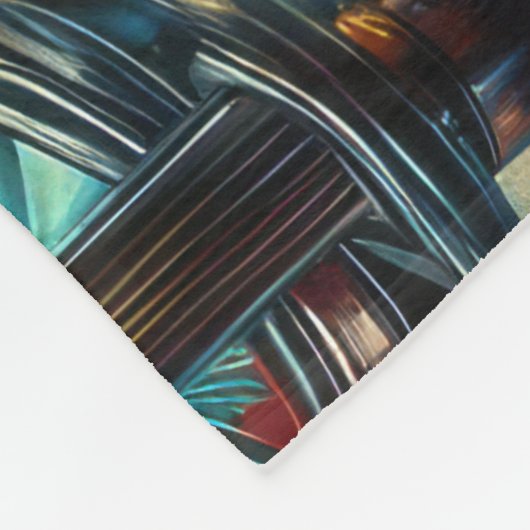 Hard Pastel Tekening 1950's Diner Jukebox Fleece Deken (Hoek)