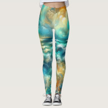 Hard Pastel Tekening Abstracte Oceaan