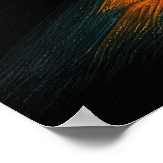 Hard Pastel Tekening Antiek Auto Poster (Hoek)