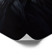 Hard Pastel Tekening Bull Moose Poster (Hoek)