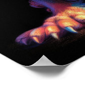 Hard Pastel tekening Chinees eten hond paar Poster (Hoek)