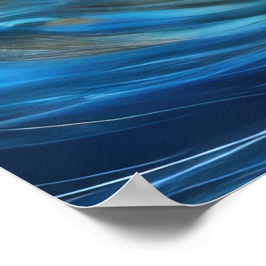 Hard Pastel Tekening Crashing Waves II Poster (Hoek)