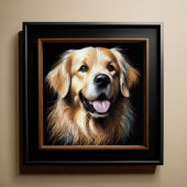 Hard Pastel tekening Golden Retriever Poster