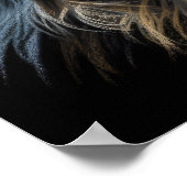 Hard Pastel tekening Golden Retriever Poster (Hoek)