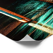 Hard Pastel Tekening Iriserende Hoge Hakken Vrouw Poster (Hoek)