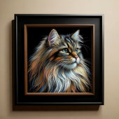 Hard Pastel Tekening Kat Poster